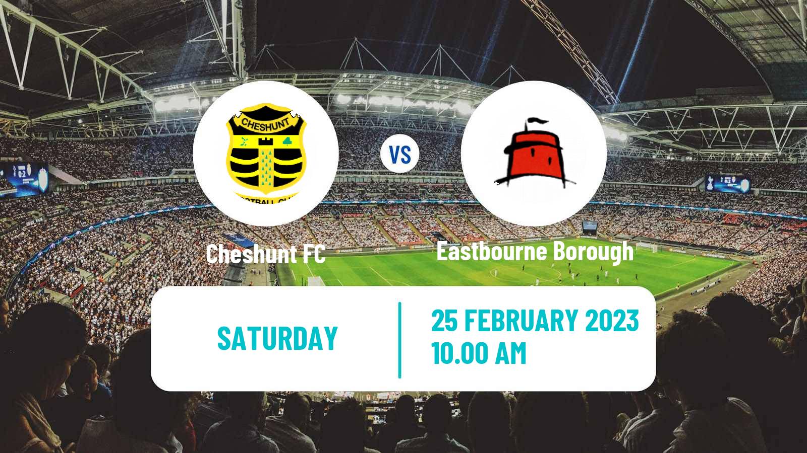 Soccer English National League South Cheshunt - Eastbourne Borough