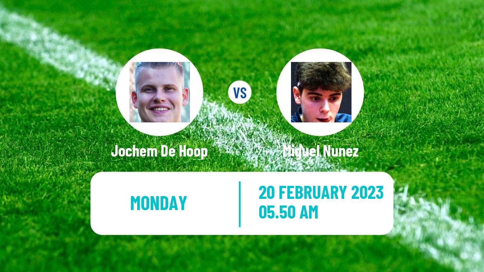 Table tennis Table Tennis Jochem De Hoop - Miguel Nunez