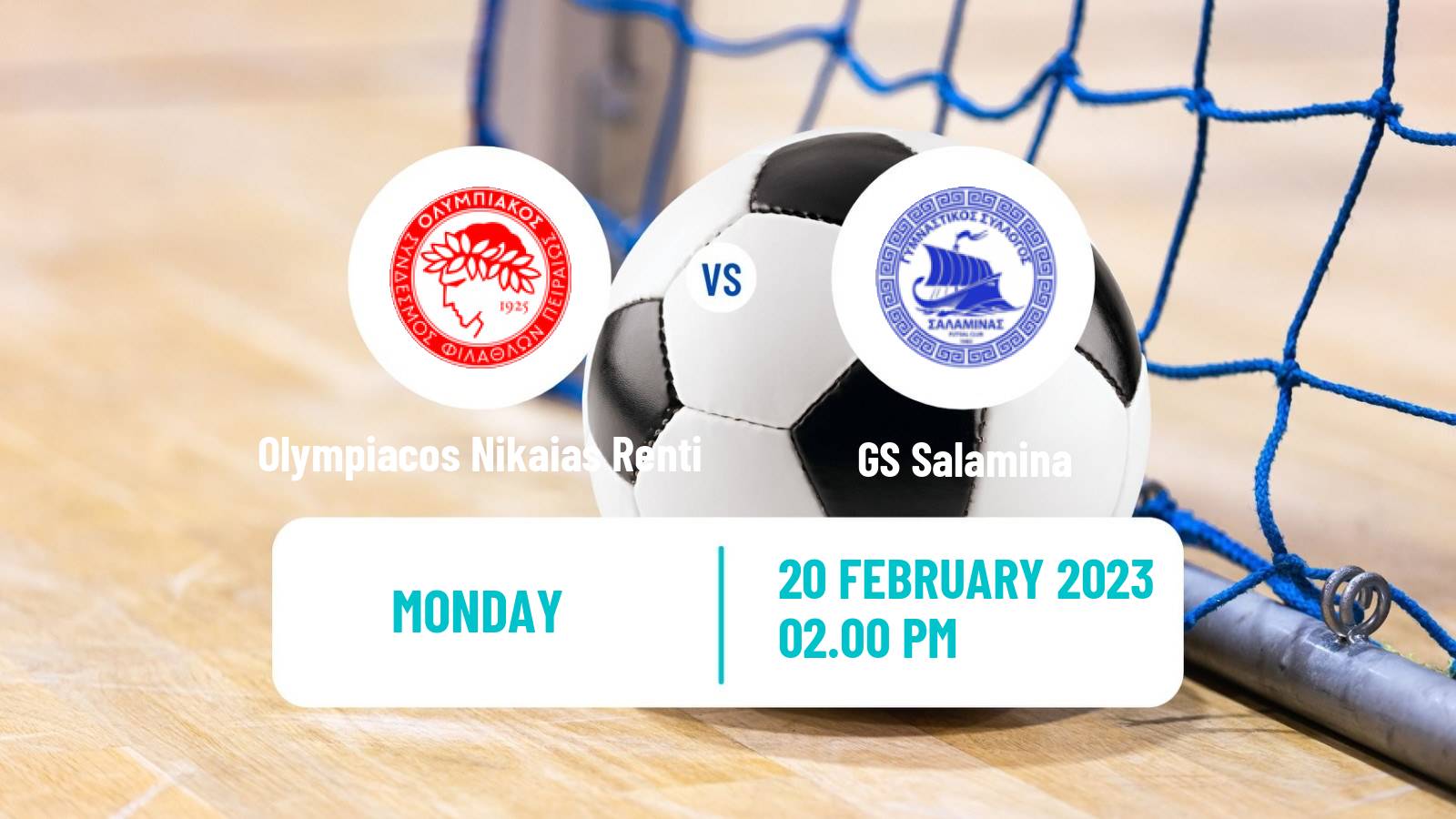 Futsal Greek Super League Futsal Olympiacos Nikaias Renti - Salamina
