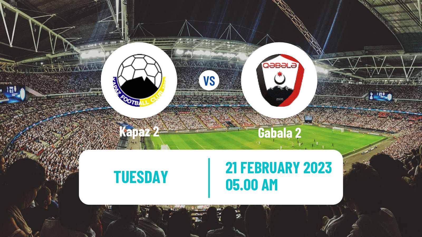 Soccer Azerbaijan First Division Kapaz 2 - Gabala 2