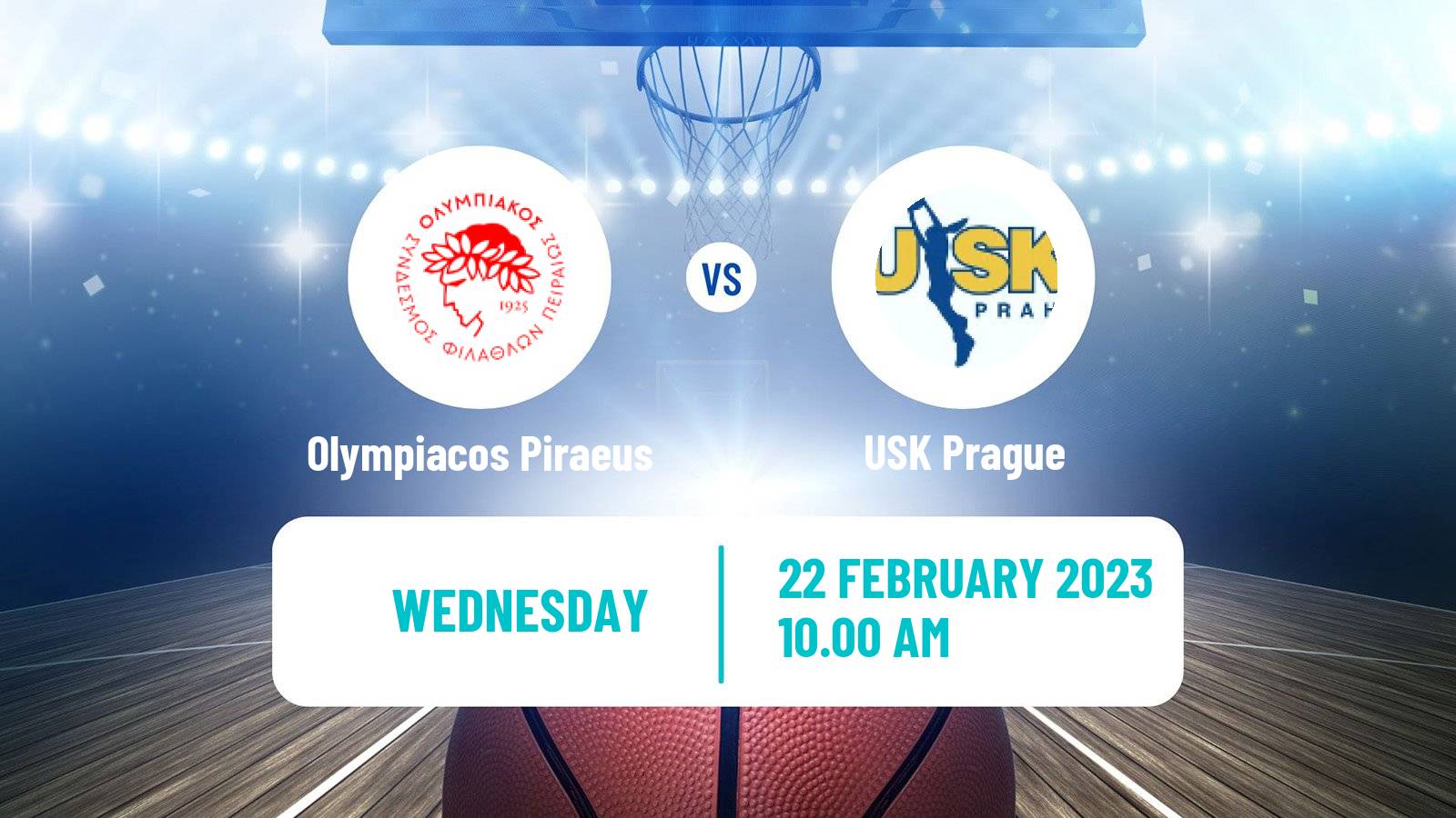 Basketball Euroleague Women Olympiacos Piraeus - USK Prague