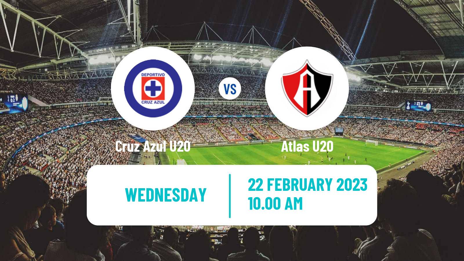 Football Mexican Liga MX U20 Cruz Azul U20 - Atlas U20