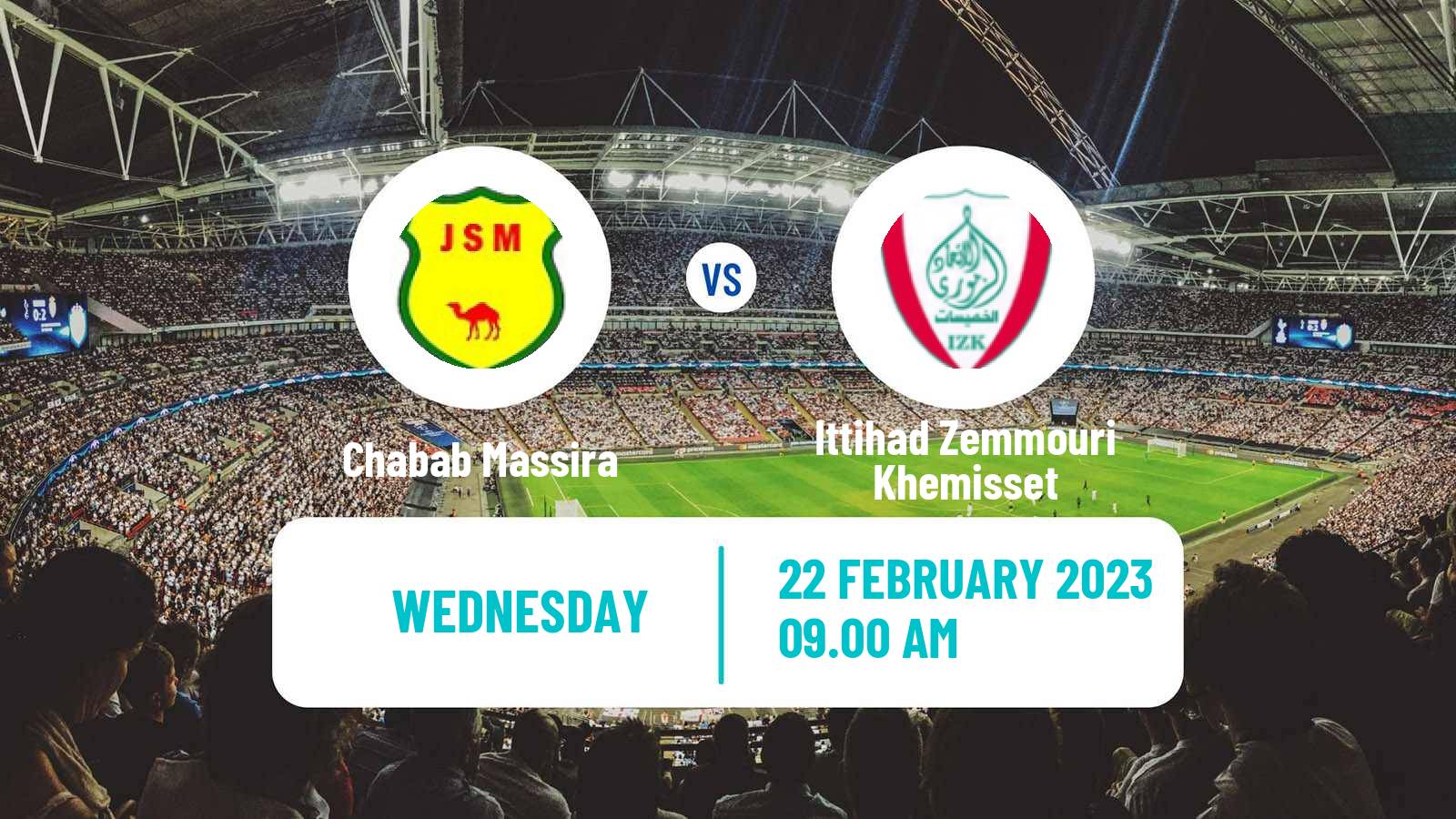 Soccer Moroccan Botola 2 Chabab Massira - Ittihad Zemmouri Khemisset