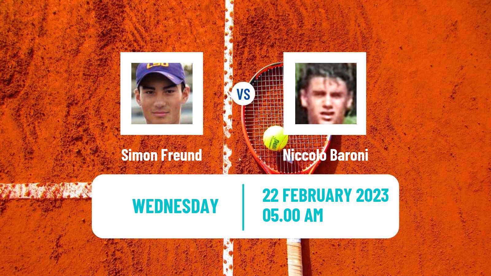 Tennis ITF Tournaments Simon Freund - Niccolo Baroni