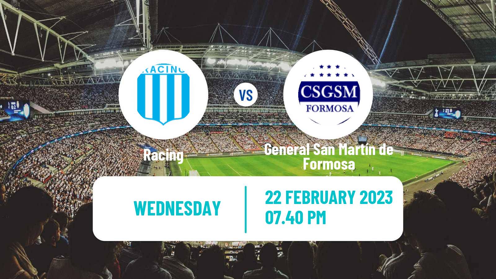 Soccer Copa Argentina Racing - General San Martín de Formosa
