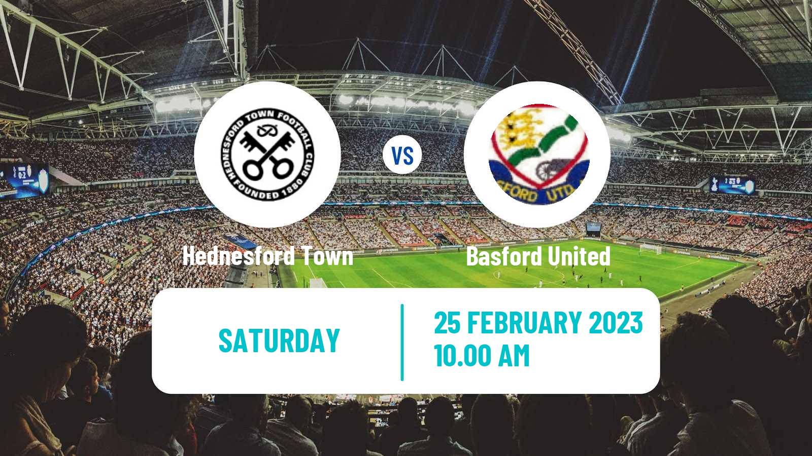Soccer English Southern League Central Division Hednesford Town - Basford United