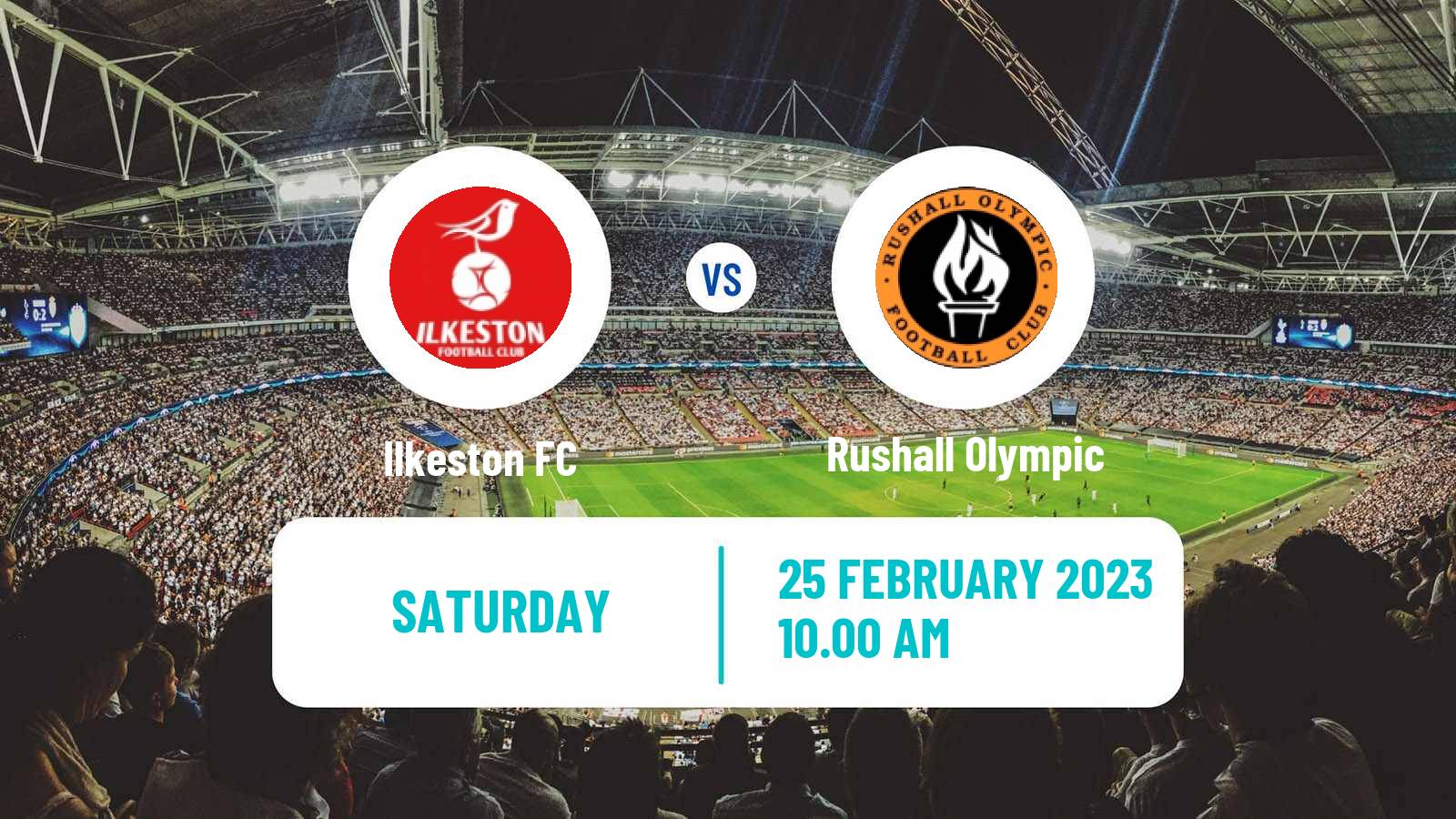 Soccer English Southern League Central Division Ilkeston - Rushall Olympic