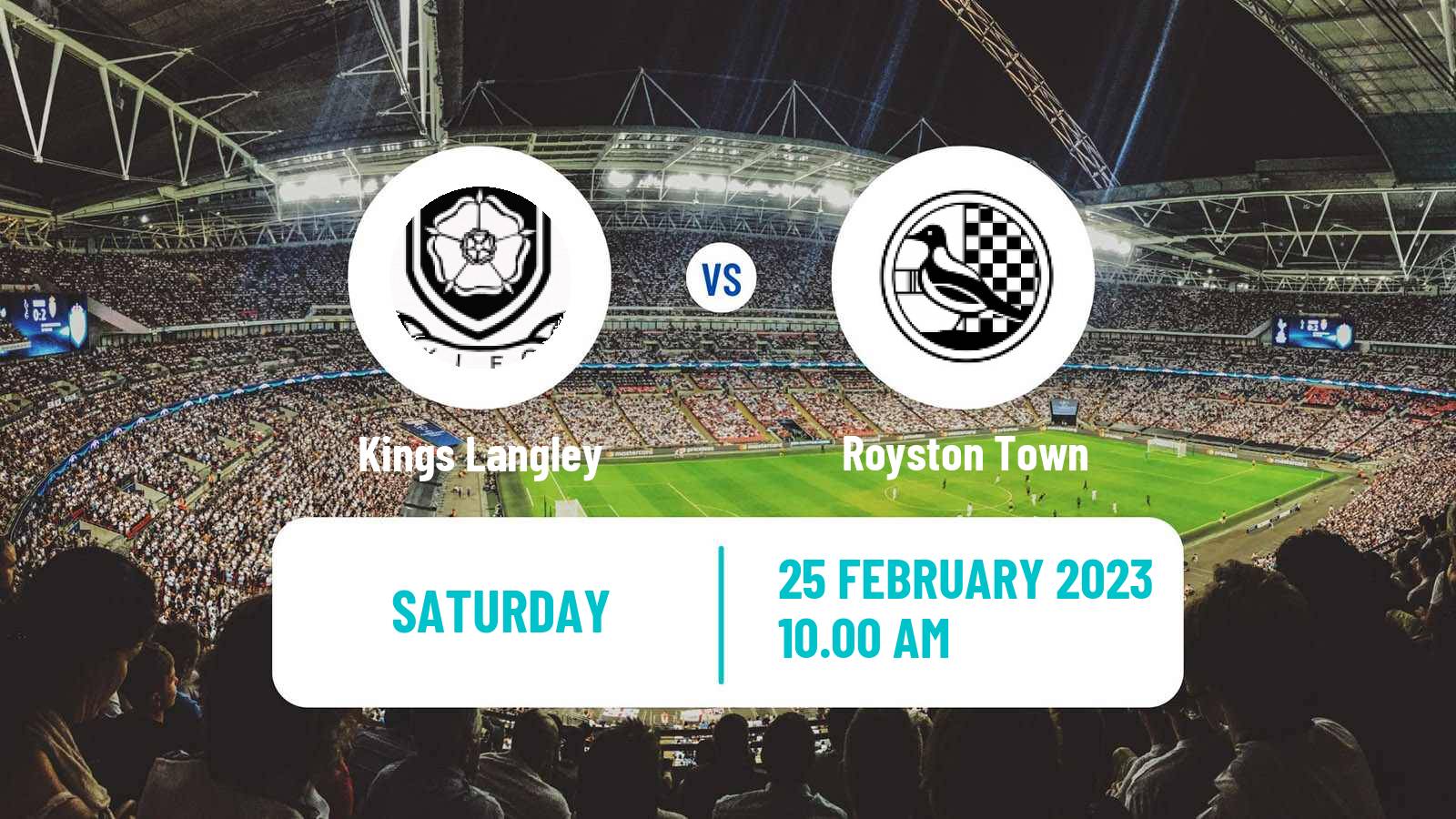 Soccer English Southern League Central Division Kings Langley - Royston Town