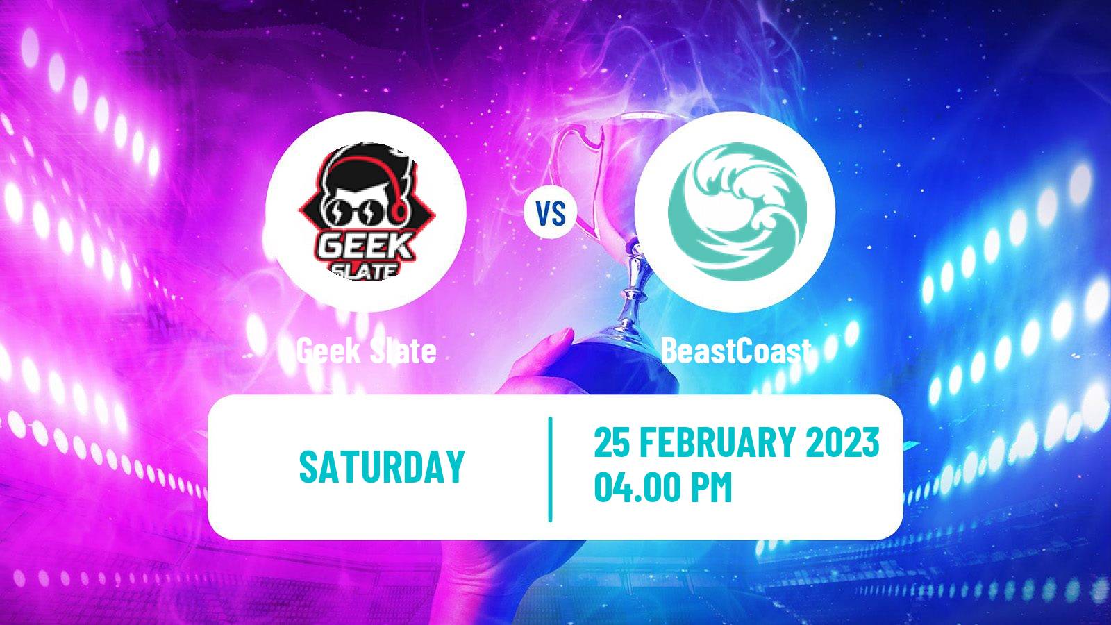 Esports eSports Geek Slate - BeastCoast