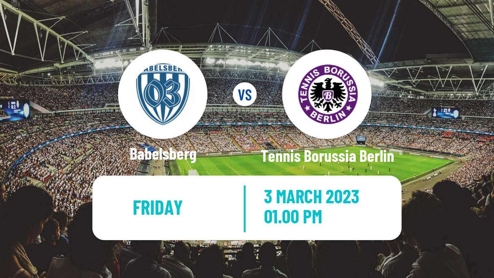 Soccer German Regionalliga Nordost Babelsberg - Tennis Borussia Berlin