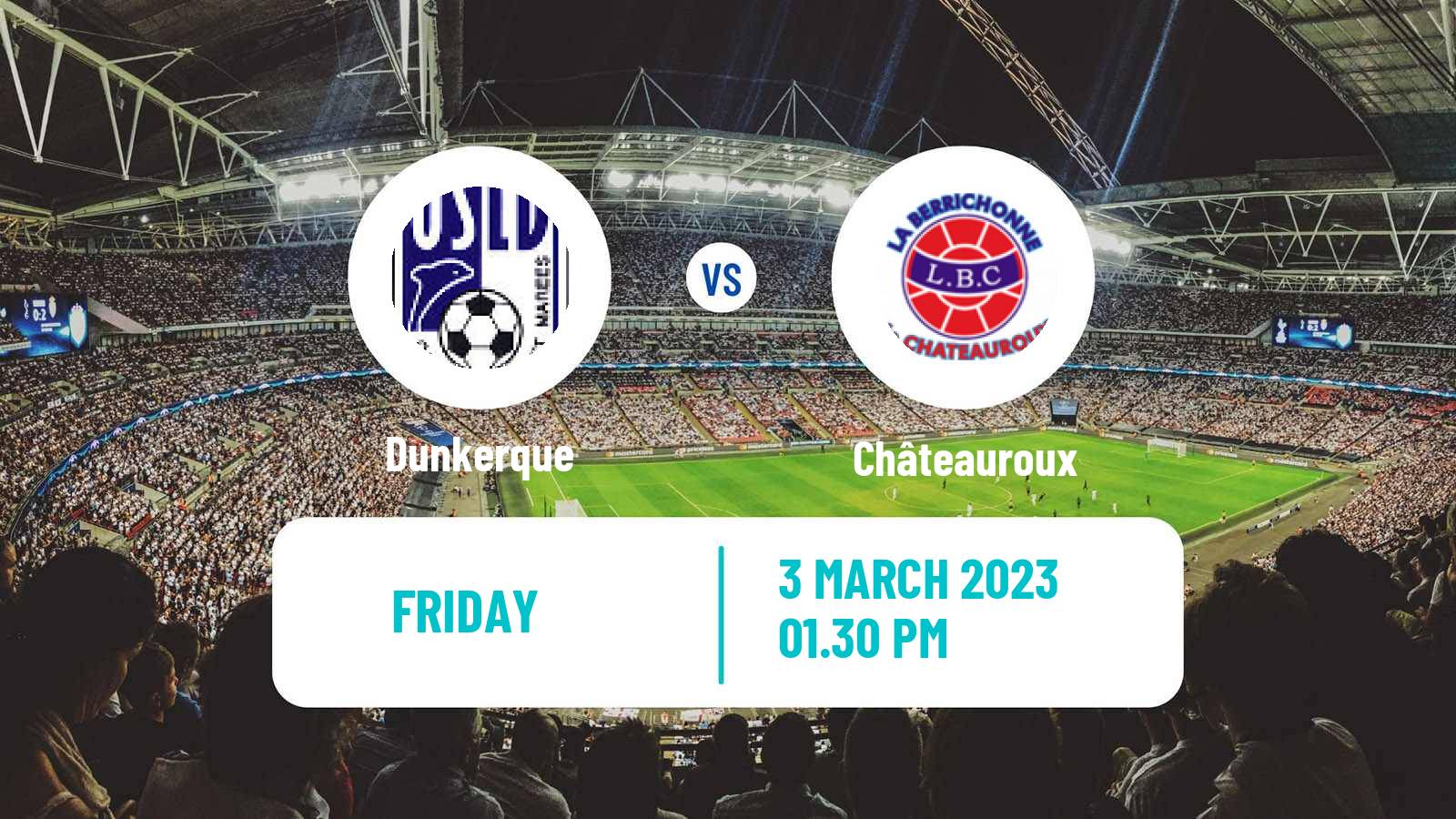 Soccer French National League Dunkerque - Châteauroux