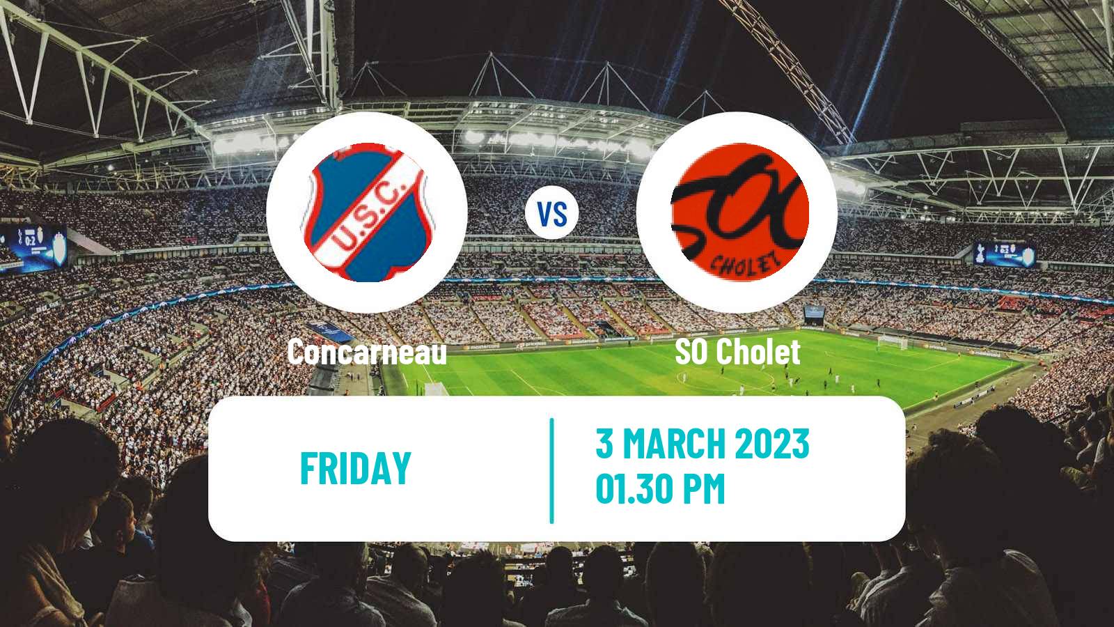 Soccer French National League Concarneau - Cholet