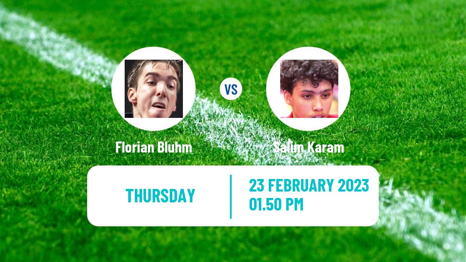 Table tennis Table Tennis Florian Bluhm - Salim Karam