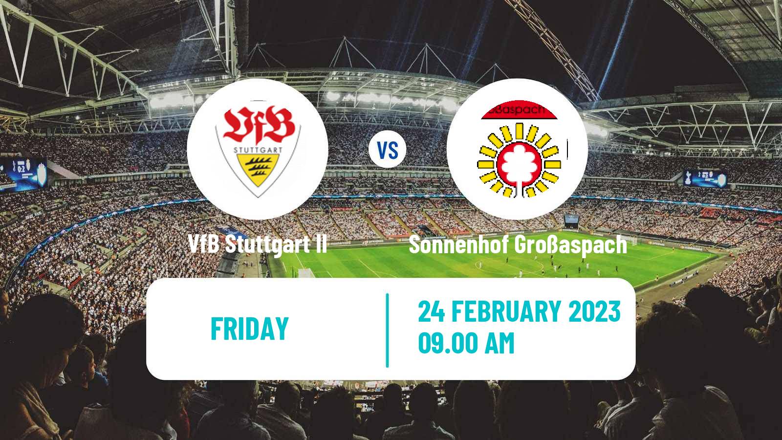 Soccer Club Friendly VfB Stuttgart II - Sonnenhof Großaspach