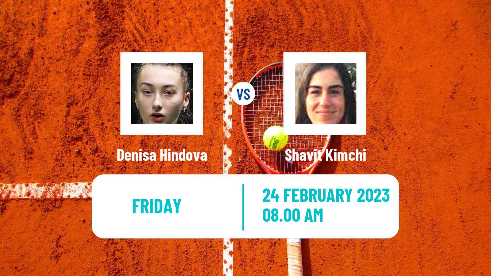 Tennis ITF Tournaments Denisa Hindova - Shavit Kimchi