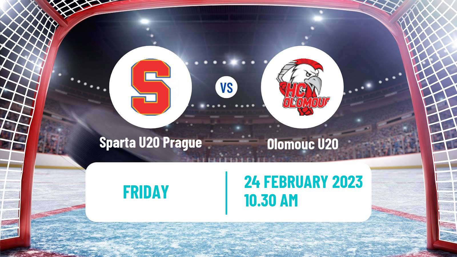 Hockey Czech ELJ Sparta U20 Prague - Olomouc U20