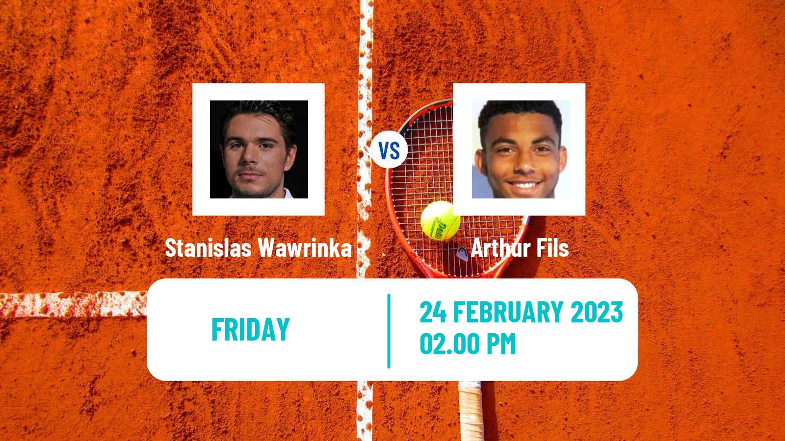 Tennis ATP Marseille Stanislas Wawrinka - Arthur Fils