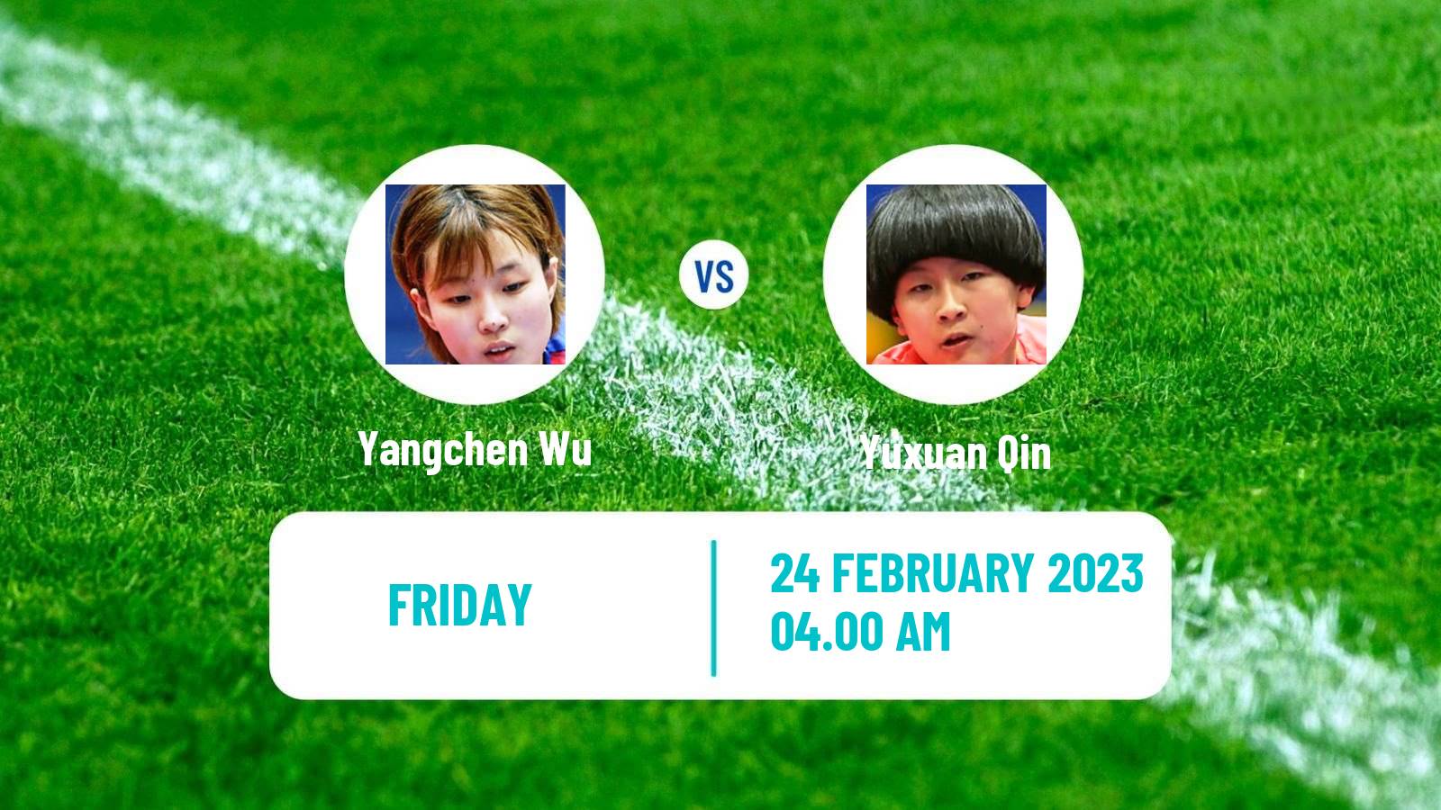 Table tennis Table Tennis Yangchen Wu - Yuxuan Qin