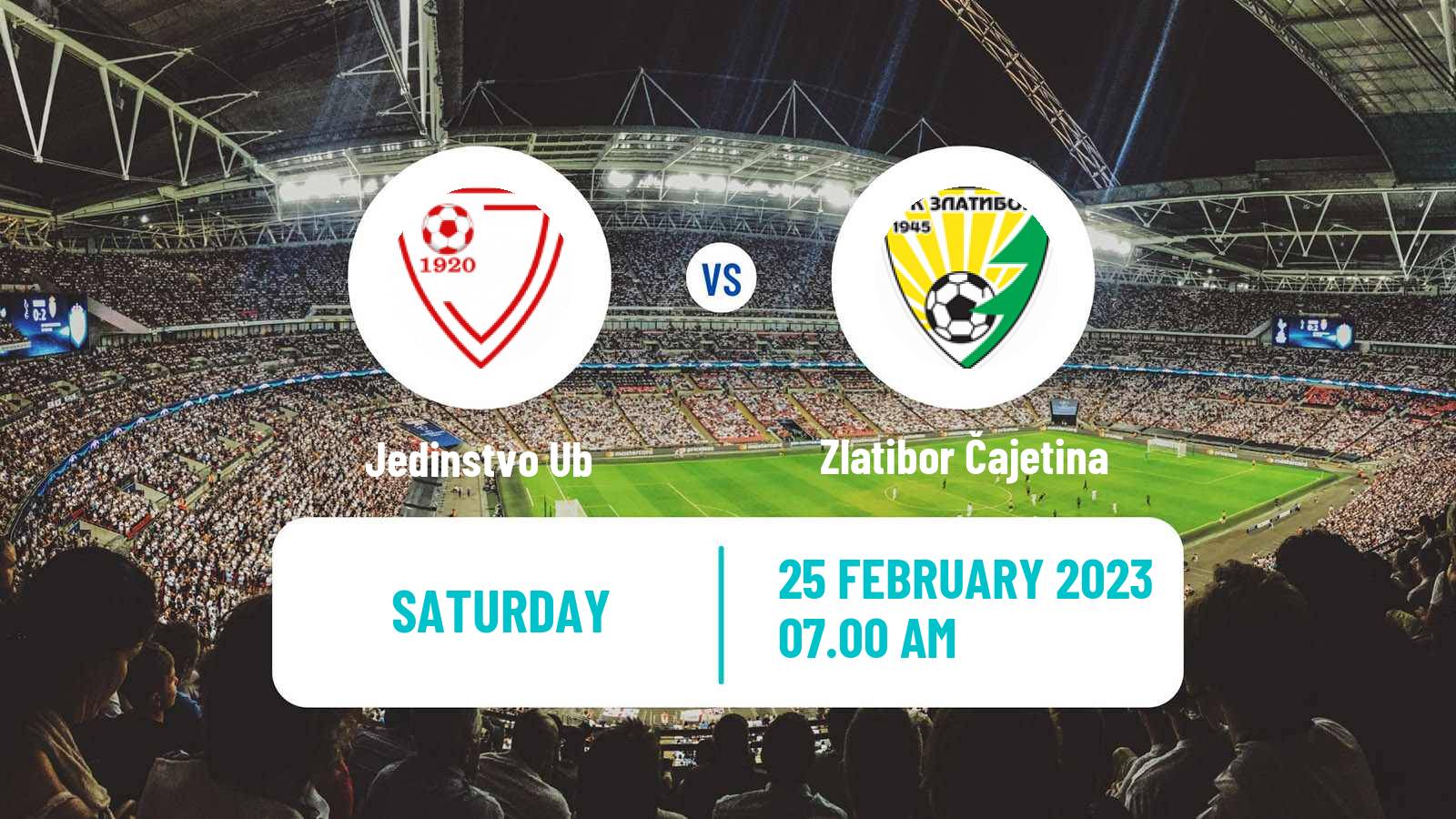 Soccer Serbian Prva Liga Jedinstvo Ub - Zlatibor Čajetina