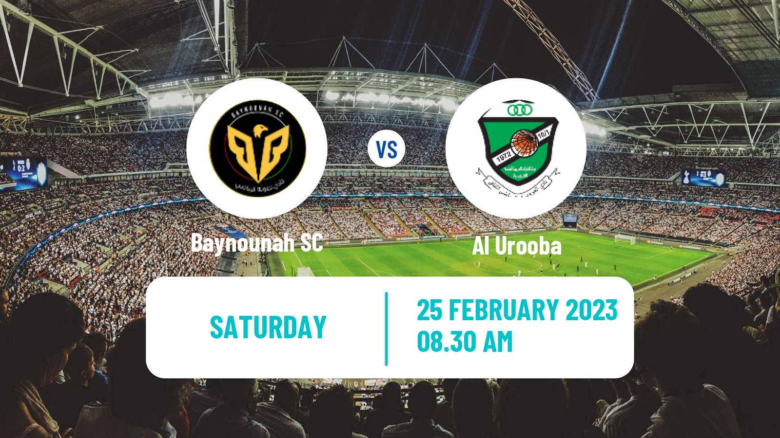 Soccer UAE Division 1 Baynounah - Al Urooba