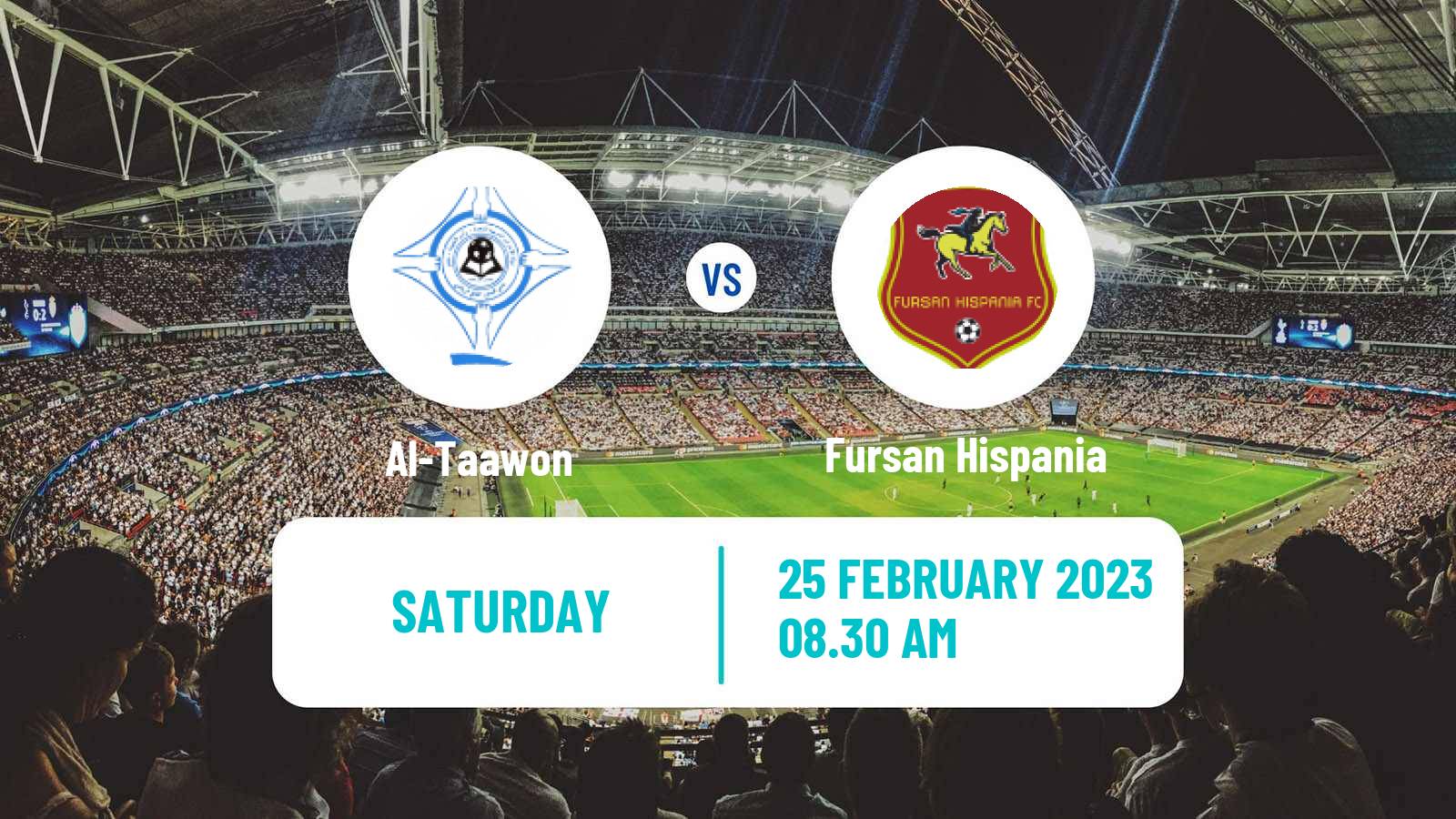 Soccer UAE Division 1 Al-Taawon - Fursan Hispania