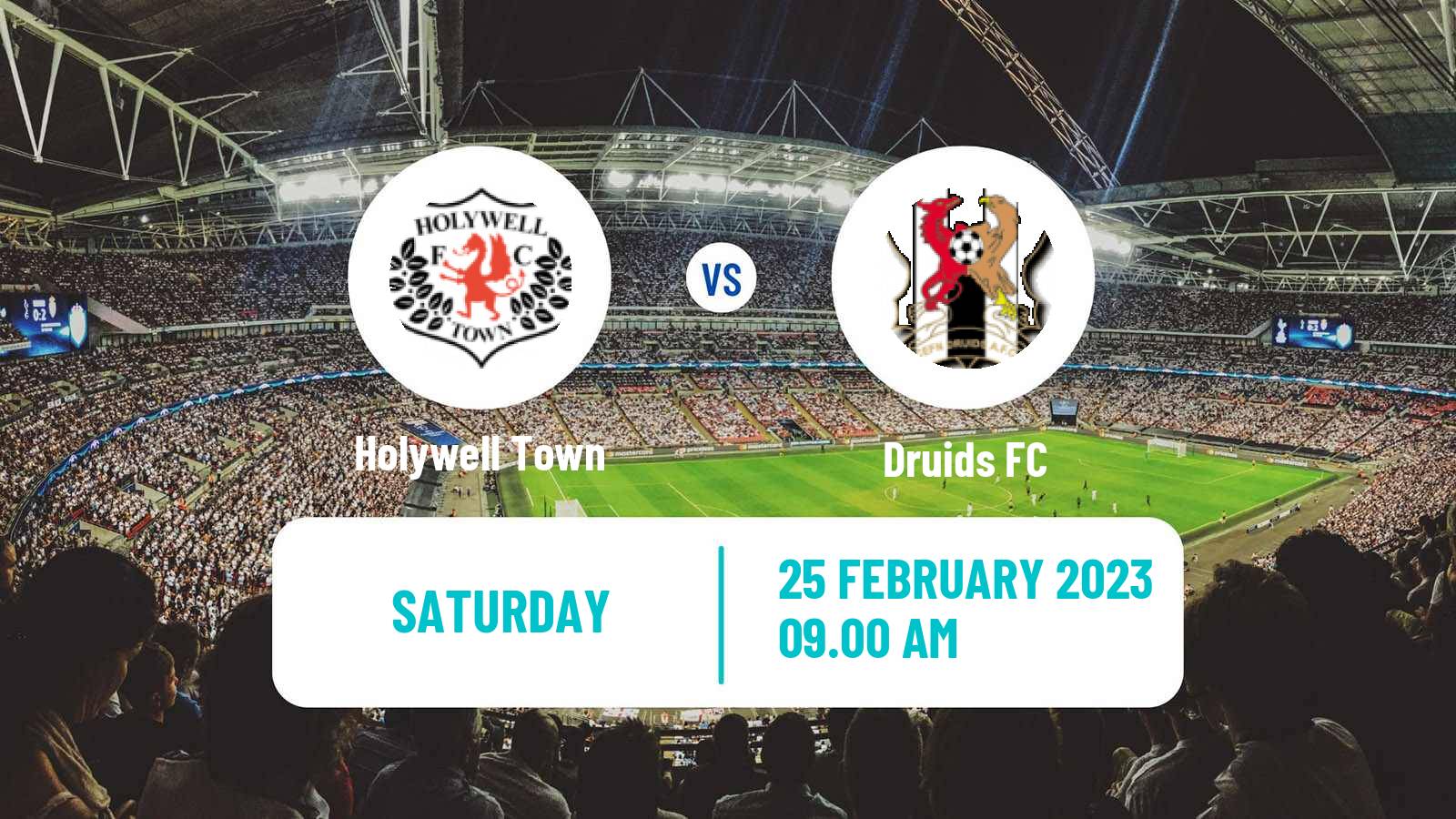 Soccer Welsh Cymru North Holywell Town - Druids