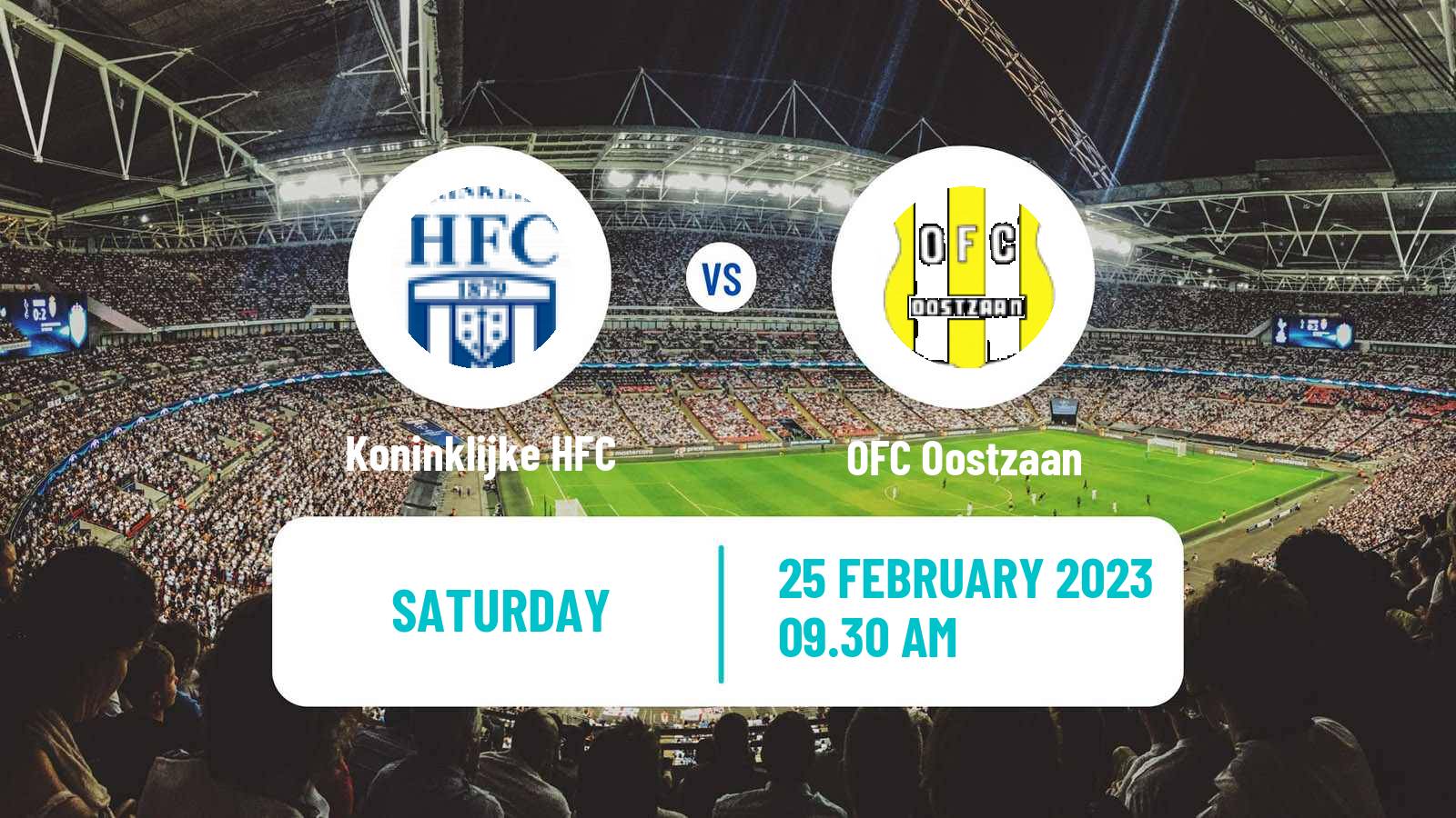 Soccer Dutch Tweede Divisie Koninklijke HFC - OFC Oostzaan