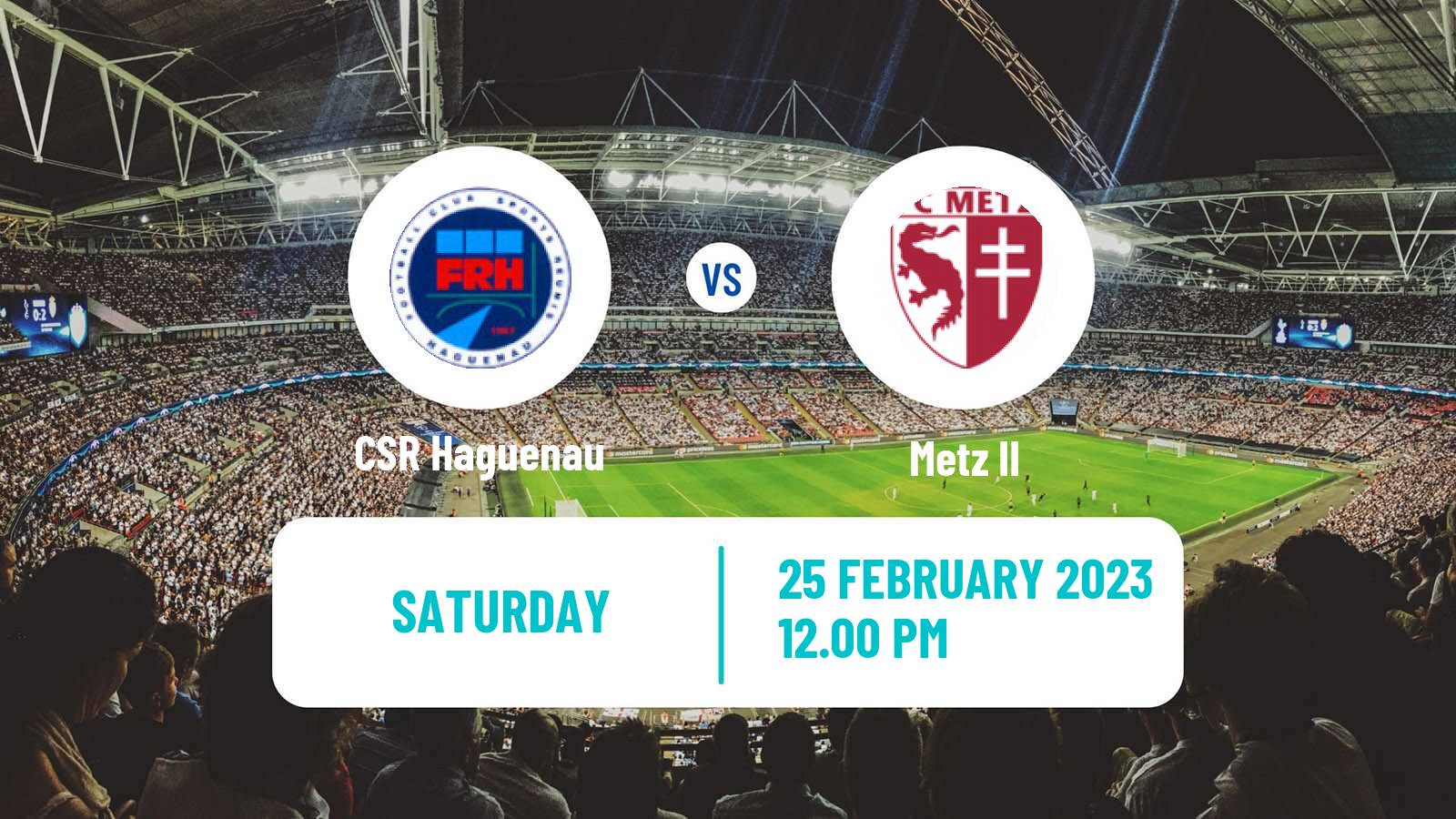 Soccer French National 2 - Group B Haguenau - Metz II