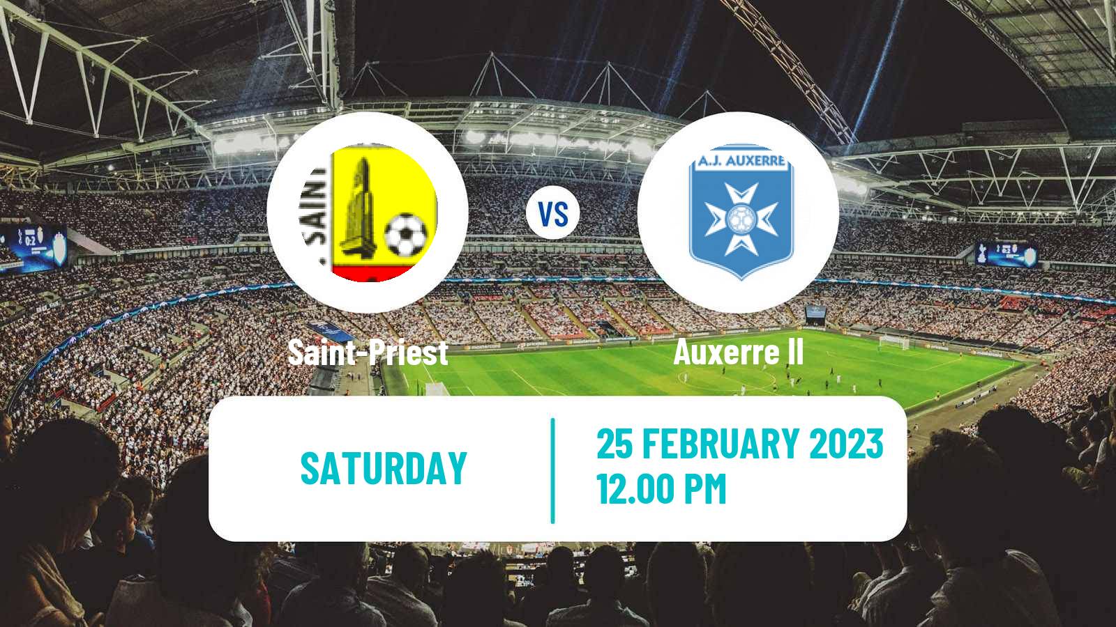 Soccer French National 2 - Group C Saint-Priest - Auxerre II