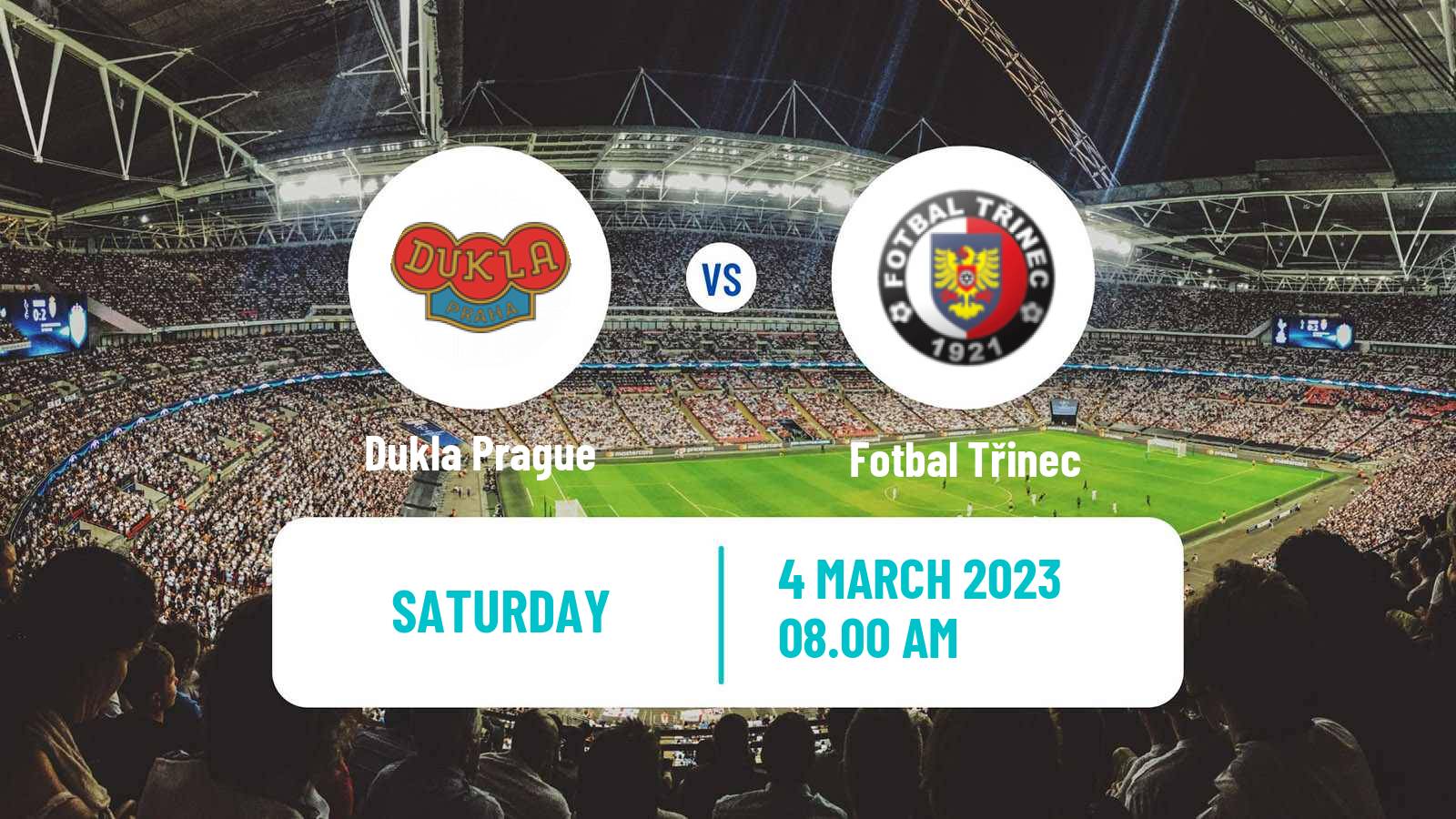 Soccer Czech Division 2 Dukla Prague - Fotbal Třinec