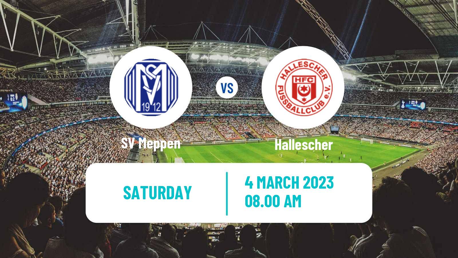 Soccer German 3 Bundesliga Meppen - Hallescher