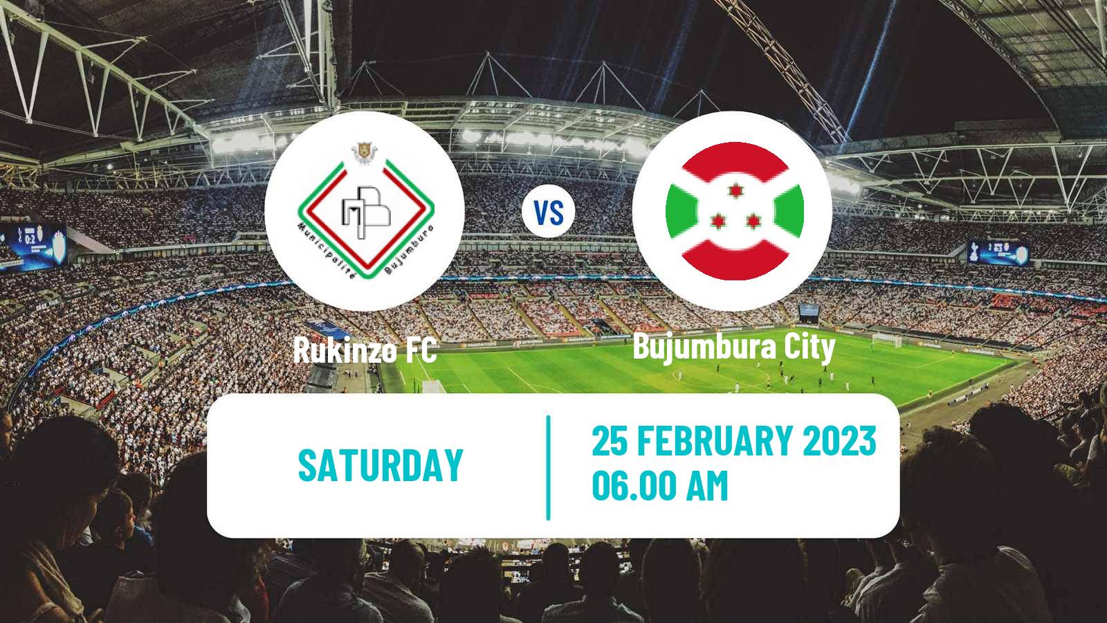 Soccer Burundi Premier League Rukinzo - Bujumbura City