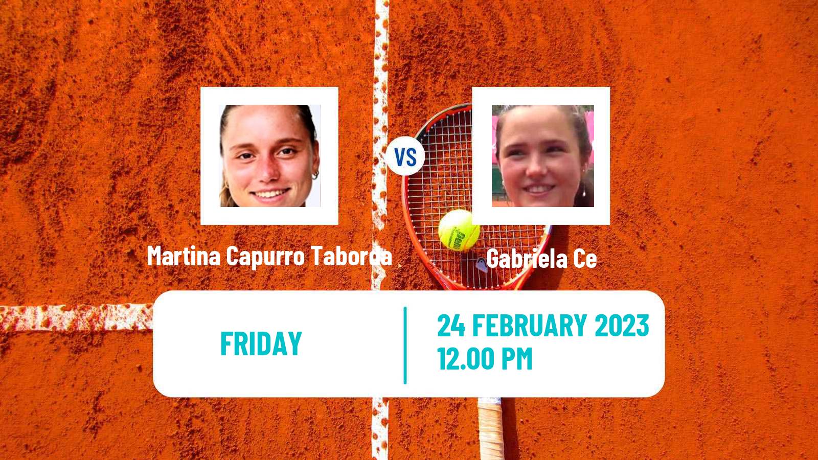 Tennis ITF Tournaments Martina Capurro Taborda - Gabriela Ce