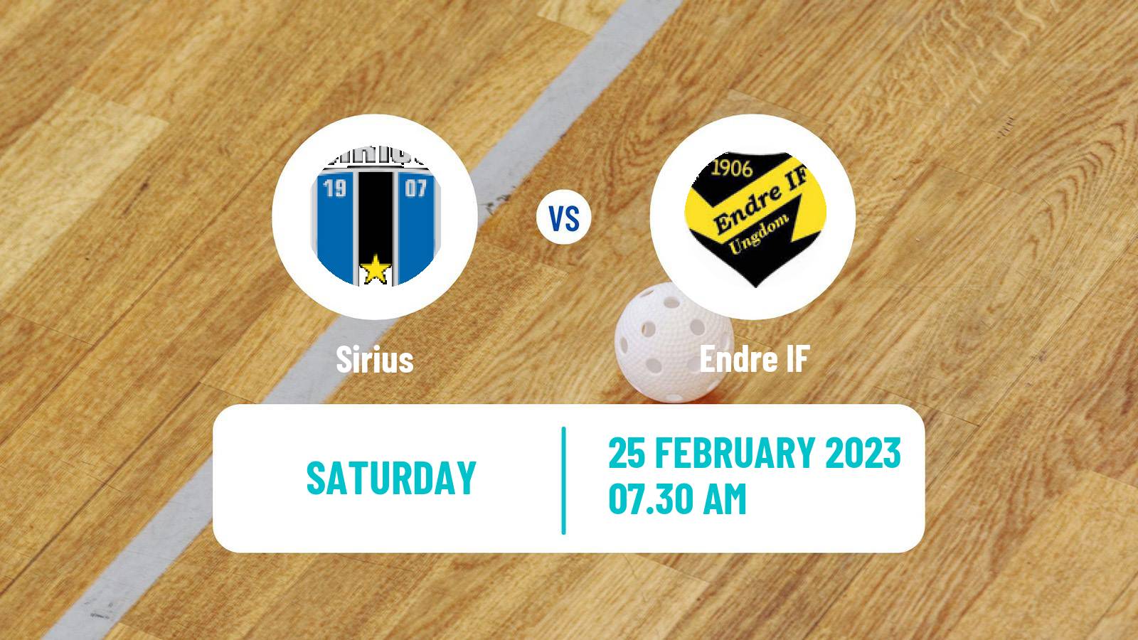 Floorball Swedish Superligan Floorball Women Sirius - Endre IF