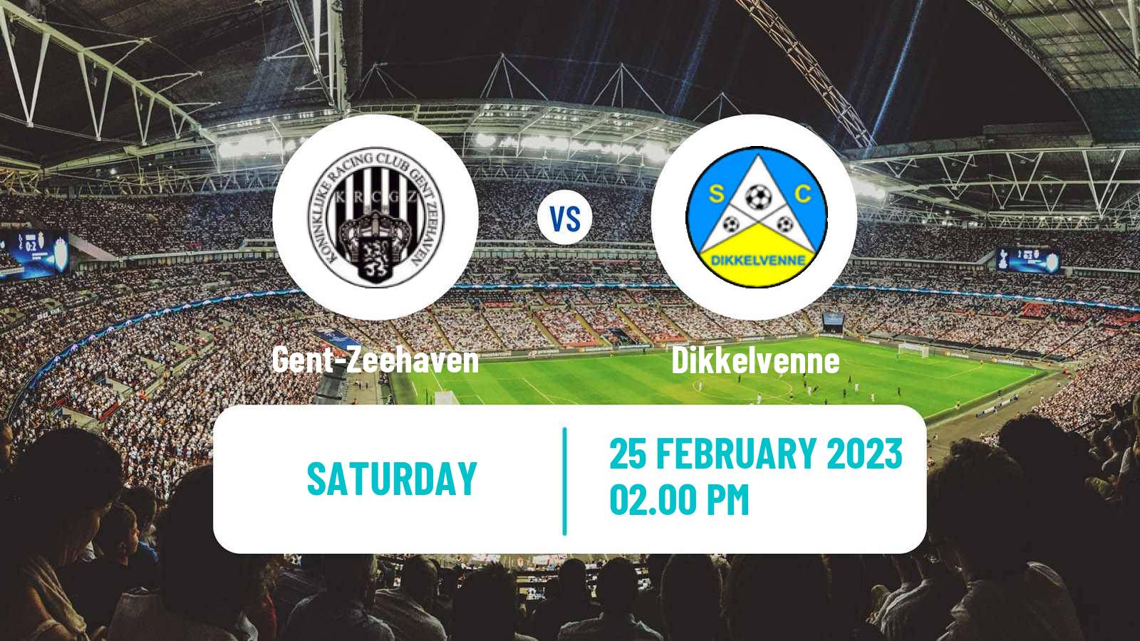 Soccer Belgian Second Amateur Division Group A KRC Gent - Dikkelvenne