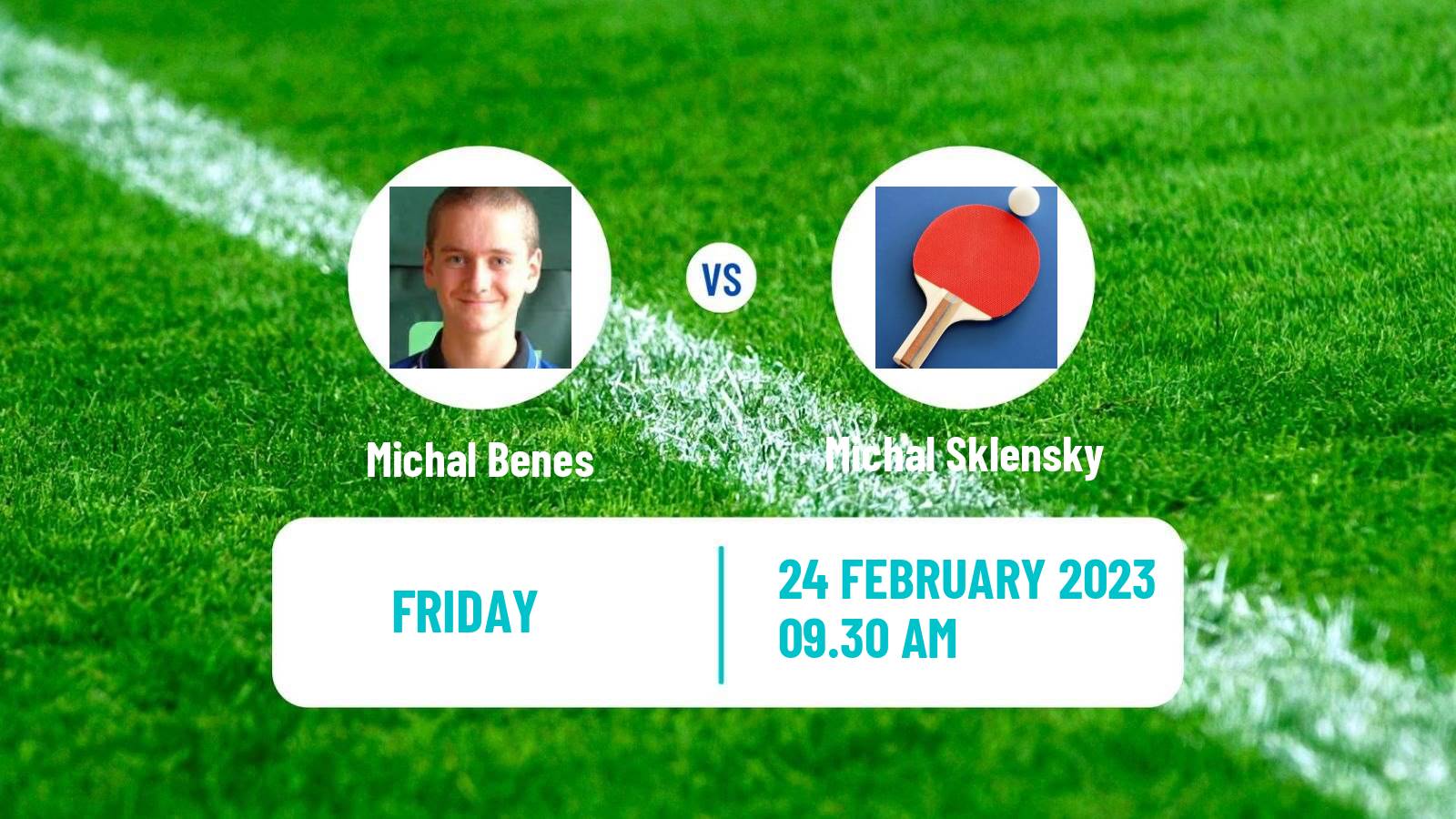 Table tennis Table Tennis Michal Benes - Michal Sklensky