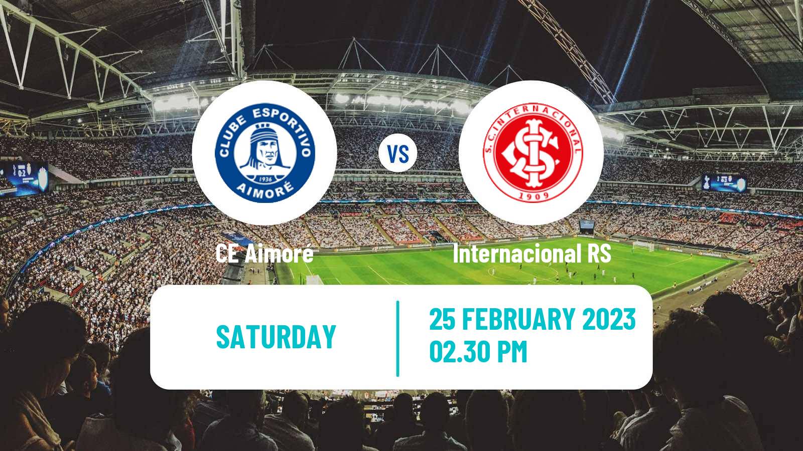 Soccer Brazilian Campeonato Gaucho Aimoré - Internacional RS