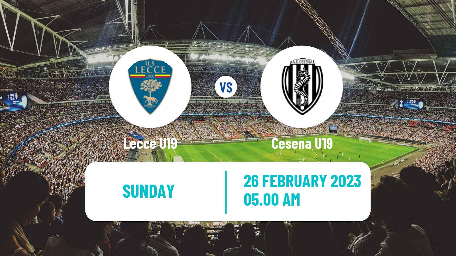 Soccer Italian Primavera 1 Lecce U19 - Cesena U19