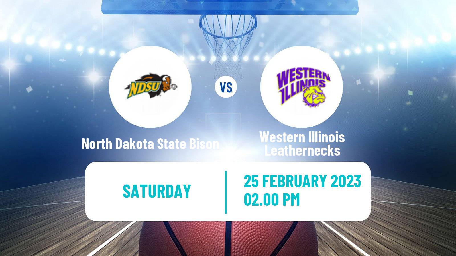 Basketball NCAA College Basketball North Dakota State Bison - Western Illinois Leathernecks