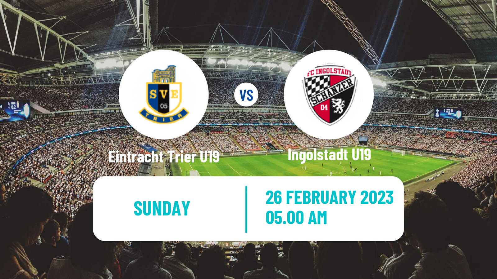 Soccer German Junioren Bundesliga South Eintracht Trier U19 - Ingolstadt U19