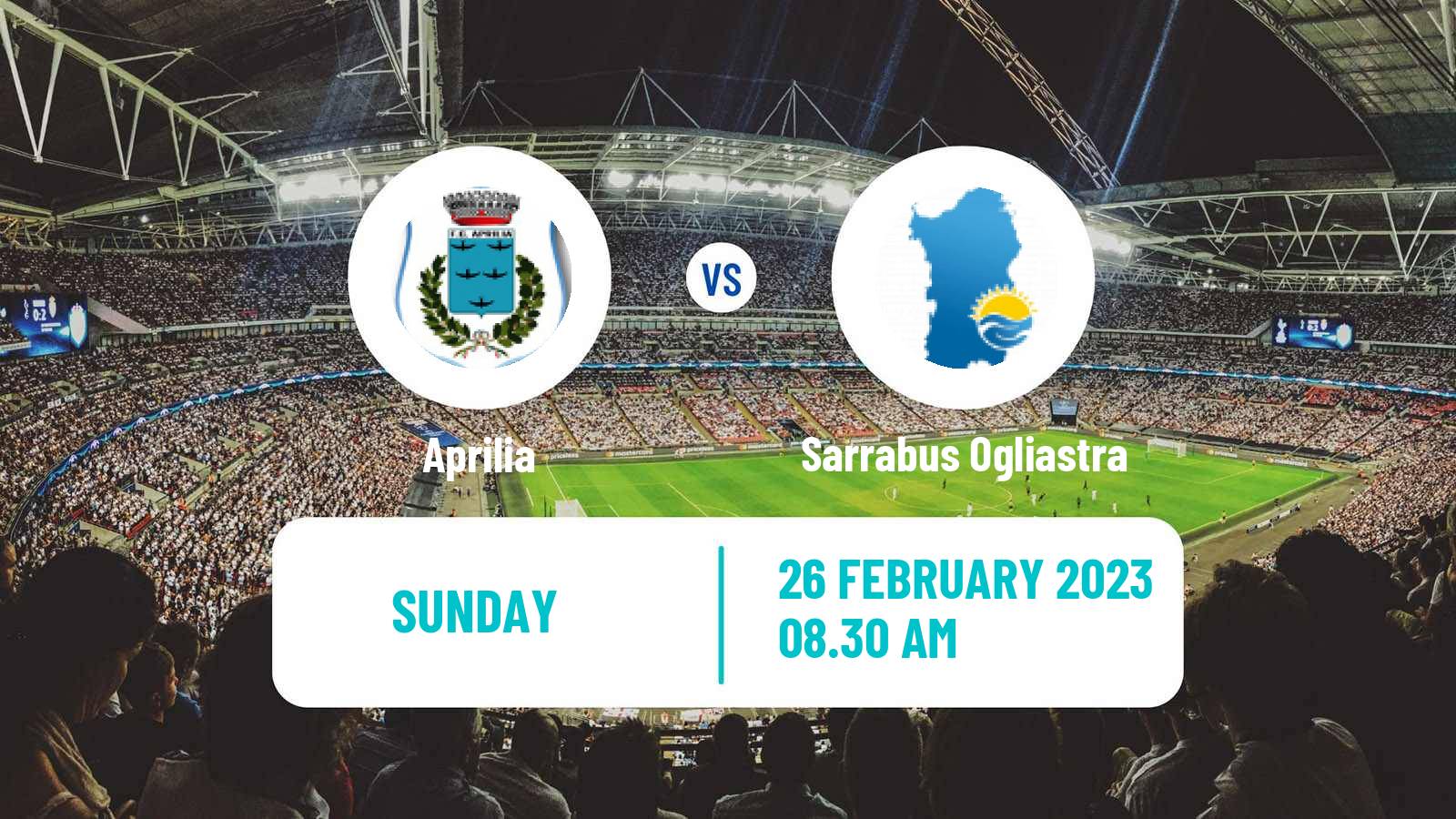 Soccer Italian Serie D - Group G Aprilia - Sarrabus Ogliastra