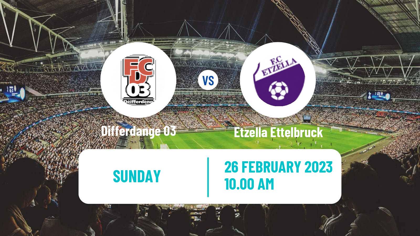 Soccer Luxembourg National Division Differdange 03 - Etzella Ettelbruck