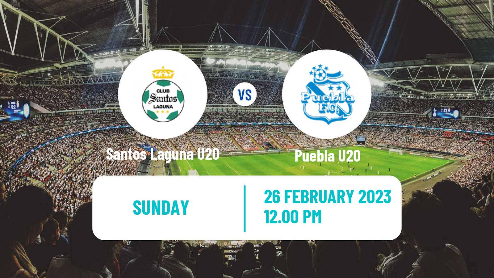 Football Mexican Liga MX U20 Santos Laguna U20 - Puebla U20