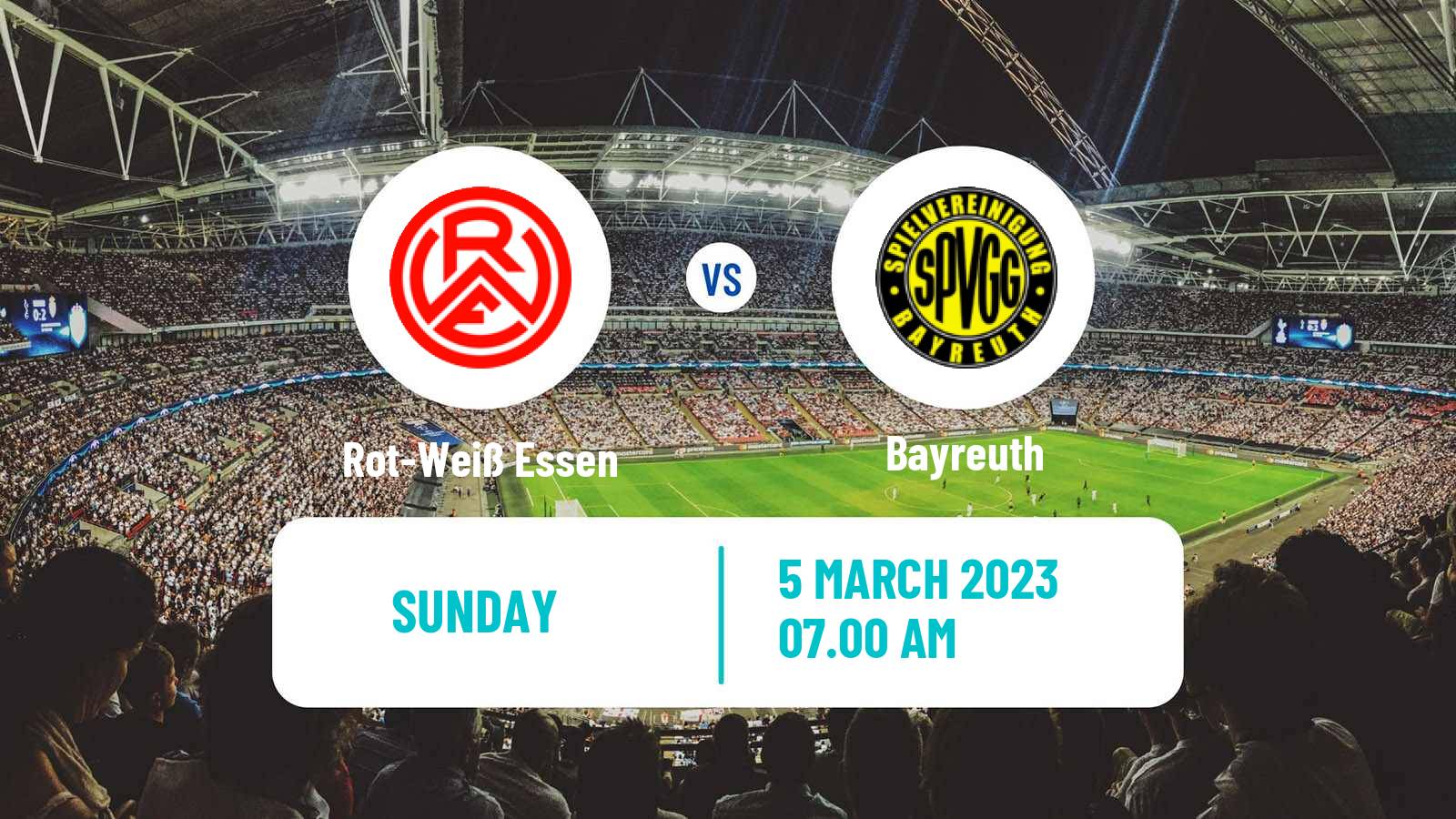 Soccer German 3 Bundesliga Rot-Weiß Essen - Bayreuth