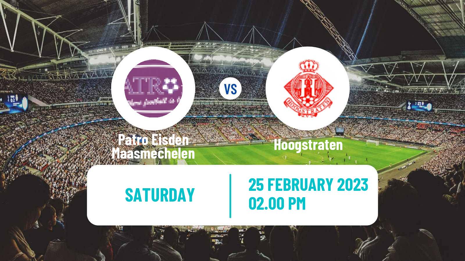 Soccer Belgian National Division 1 Patro Eisden Maasmechelen - Hoogstraten