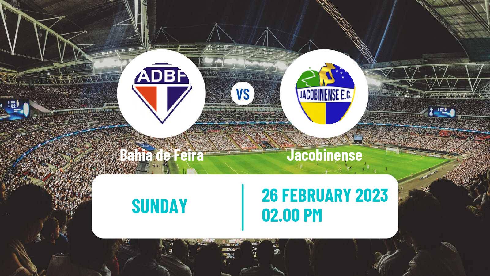 Soccer Brazilian Campeonato Baiano Bahia de Feira - Jacobinense