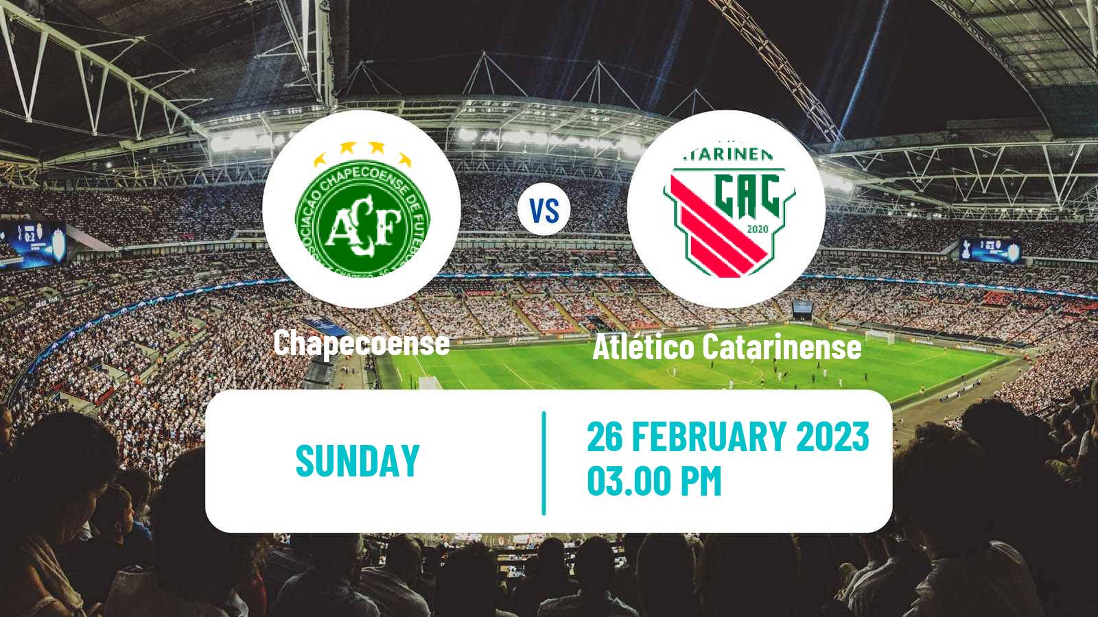 Soccer Brazilian Campeonato Catarinense Chapecoense - Atlético Catarinense