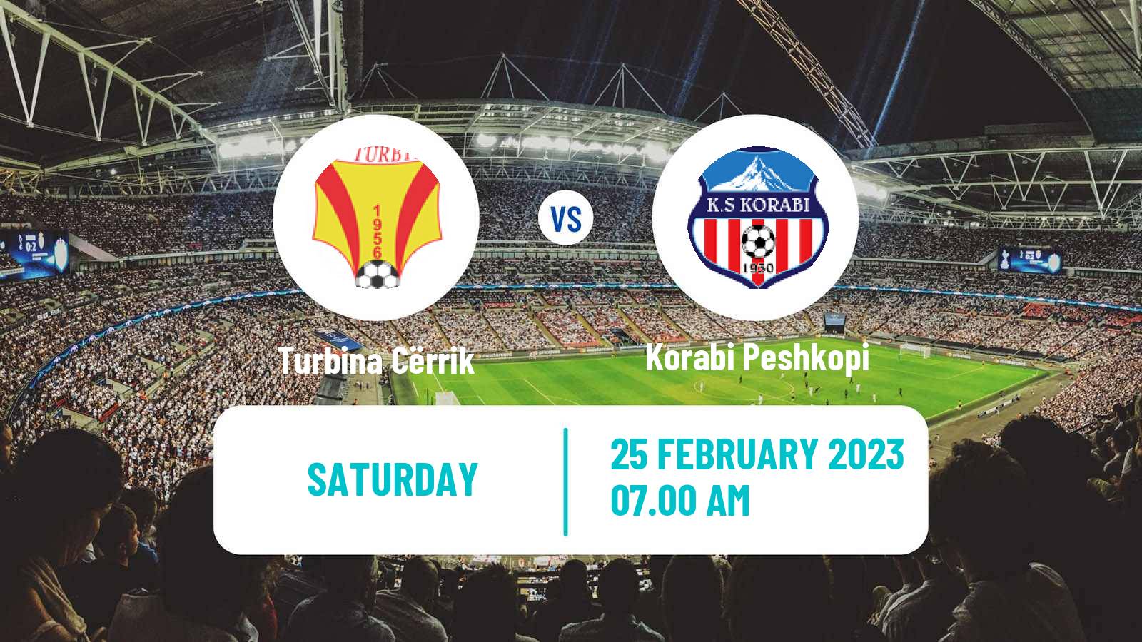 Soccer Albanian First Division Turbina Cërrik - Korabi Peshkopi