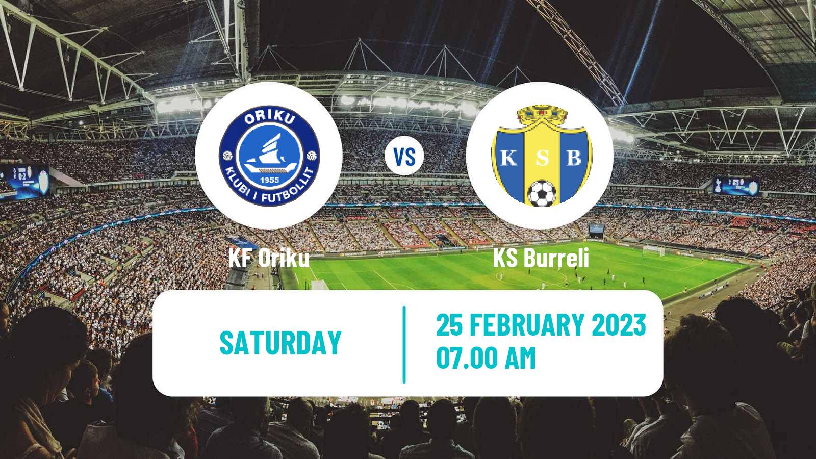 Soccer Albanian First Division Oriku - Burreli