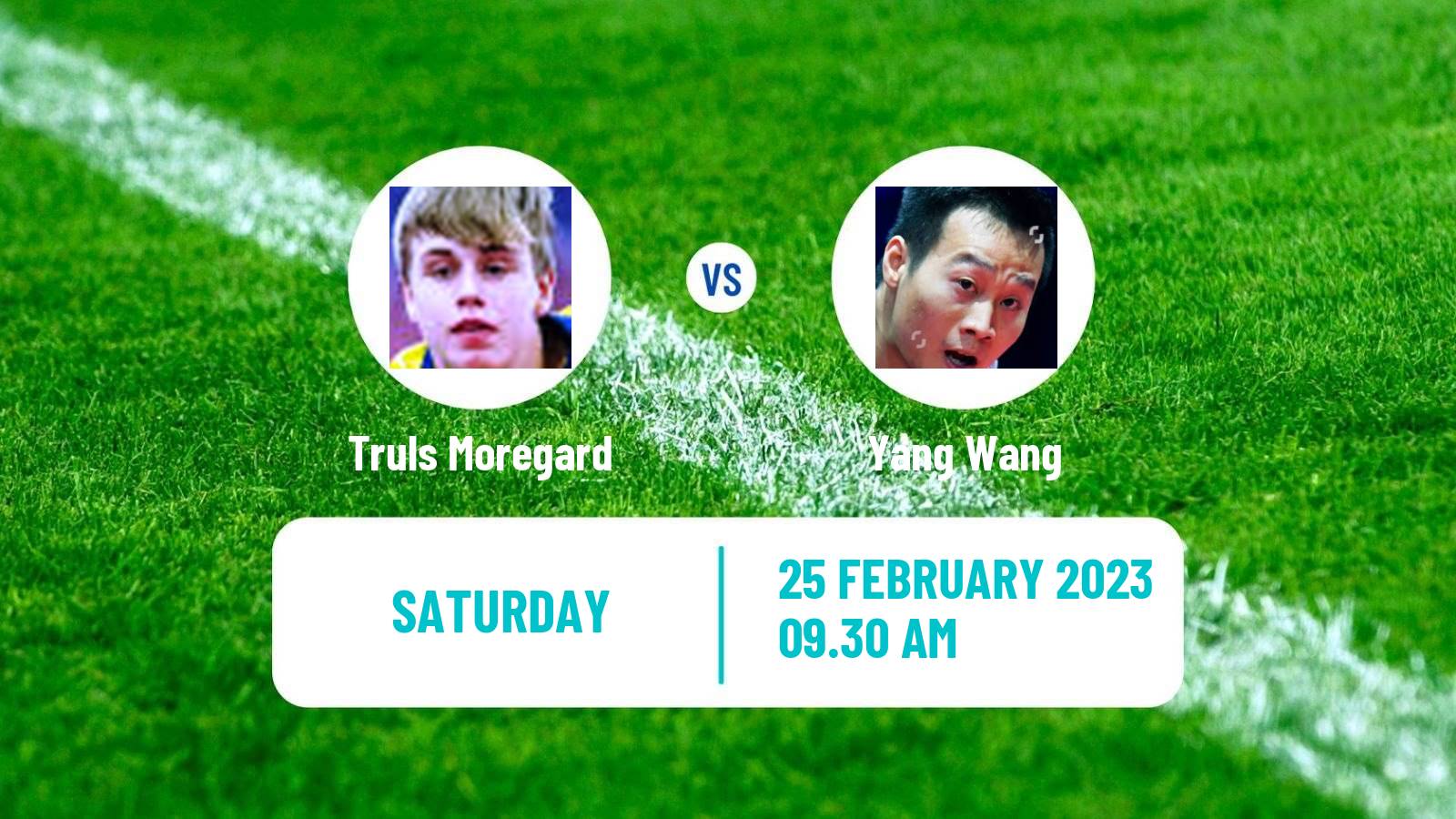 Table tennis Table Tennis Truls Moregard - Yang Wang